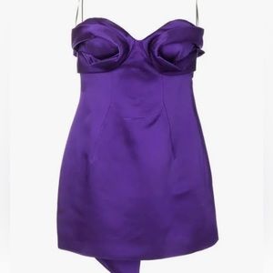 AREA Strapless Draped Bow Dress *NEW*
